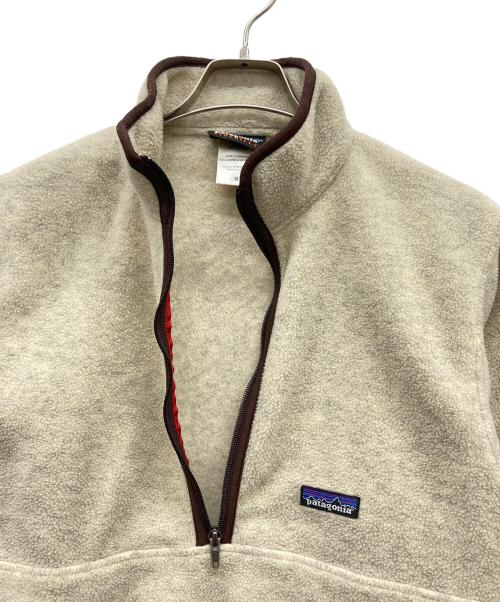 Patagonia（パタゴニア）Patagonia (パタゴニア) ハーフジップフリースジャケット ベージュ サイズ:Mの古着・服飾アイテム