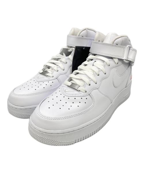 NIKE（ナイキ）NIKE (ナイキ) Supreme (シュプリーム) AIR FORCE1 MID ホワイト サイズ:US9.5の古着・服飾アイテム