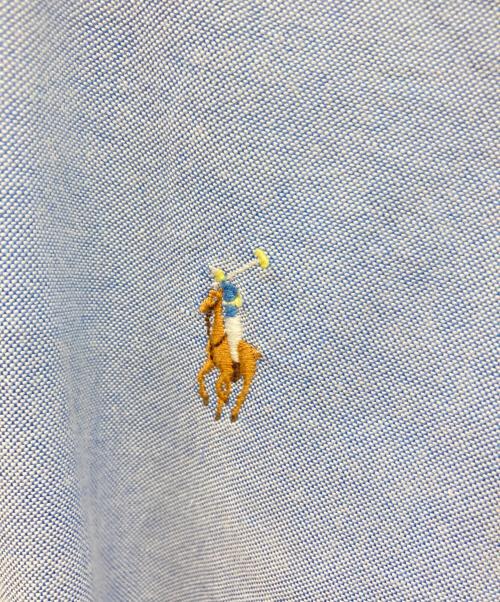 POLO RALPH LAUREN（ポロ・ラルフローレン）POLO RALPH LAUREN (ポロ・ラルフローレン) 長袖BDシャツ スカイブルー サイズ:18の古着・服飾アイテム