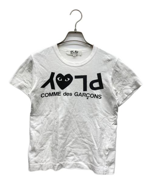 PLAY COMME des GARCONS（プレイコムデギャルソン）PLAY COMME des GARCONS (プレイコムデギャルソン) プリントTシャツ ホワイト サイズ:Sの古着・服飾アイテム