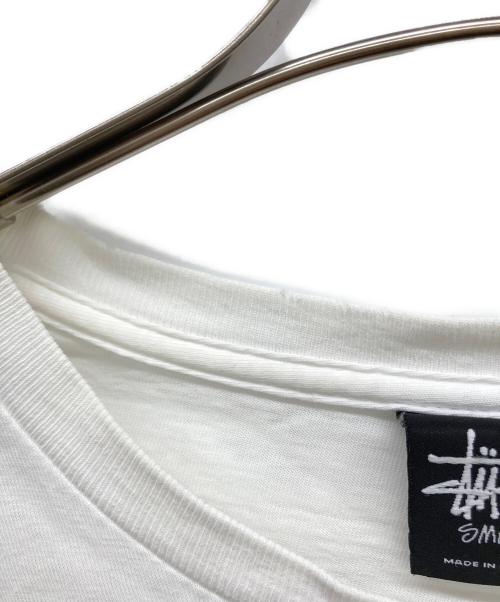 stussy（ステューシー）stussy (ステューシー) 8ボールプリントTシャツ ホワイト サイズ:SMALLの古着・服飾アイテム