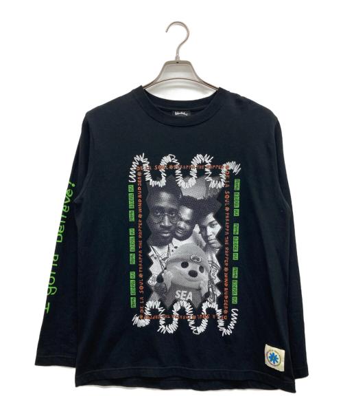 WIND AND SEA（ウィンダンシー）WIND AND SEA (ウィンダンシー) コラボ長袖Tシャツ ブラック サイズ:Sの古着・服飾アイテム
