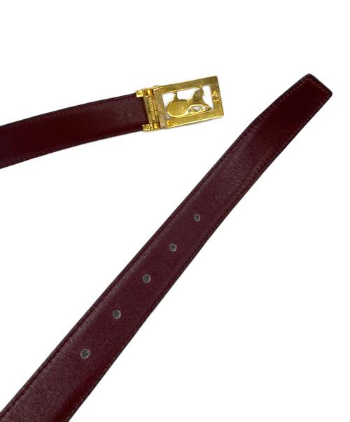 CELINE（セリーヌ）CELINE (セリーヌ) 馬車バックルレザーベルト ブラックの古着・服飾アイテム