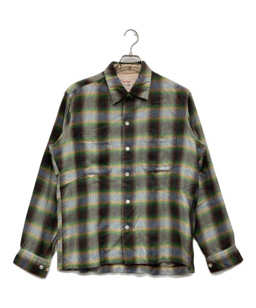 Lanerossi（ラネロッシ）Lanerossi (ラネロッシ) オンブレチェックシャツ マルチカラー サイズ:Mの古着・服飾アイテム