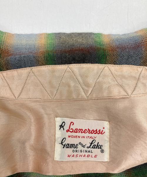Lanerossi（ラネロッシ）Lanerossi (ラネロッシ) オンブレチェックシャツ マルチカラー サイズ:Mの古着・服飾アイテム