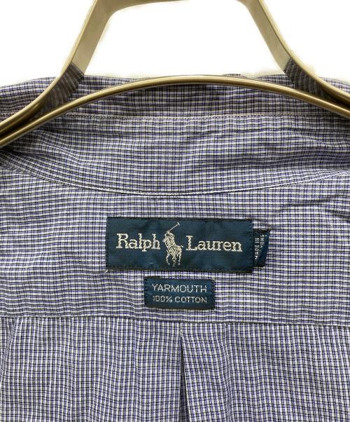 POLO RALPH LAUREN（ポロ・ラルフローレン）POLO RALPH LAUREN (ポロ・ラルフローレン) 90s チェックシャツ YARMOUTH スカイブルー サイズ:16 1/2 - 34の古着・服飾アイテム