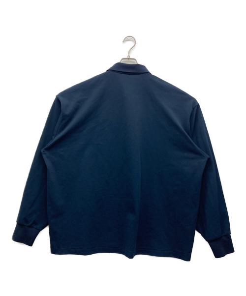 FreshService（フレッシュサービス）FreshService (フレッシュサービス) DRY PIQUE JERSEY L/S POLO ネイビー サイズ:Lの古着・服飾アイテム