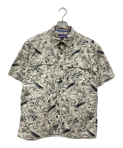 Patagonia（パタゴニア）Patagonia (パタゴニア) アイランドホッパーシャツ ベージュ サイズ:Mの古着・服飾アイテム