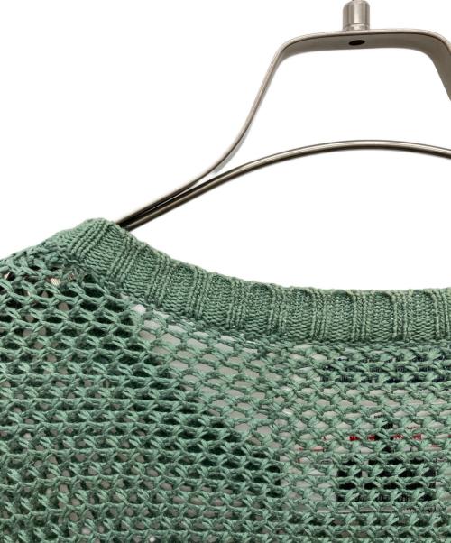 DAIRIKU（ダイリク）DAIRIKU (ダイリク) Pullover Fringe Net Knit グリーン サイズ:Fの古着・服飾アイテム