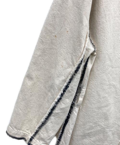 KHOKI（コッキ）KHOKI (コッキ) ラインペイントステンカラーコート ベージュ サイズ:1の古着・服飾アイテム