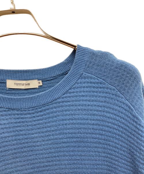 nonnative（ノンネイティブ）nonnative (ノンネイティブ) ノンネイティヴ コットンニット ブルー サイズ:2の古着・服飾アイテム