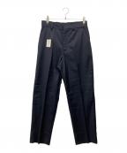 ATHAアタ）の古着「WO/SI SHADOW STRIPE EASY TROUSERS」｜ネイビー