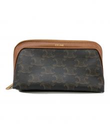 CELINE（セリーヌ）の古着「PVCスモールコスメポーチ」｜ブラウン