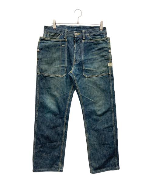 SASSAFRAS（ササフラス）SASSAFRAS (ササフラス) フォールリーフデニムパンツ インディゴ サイズ:Mの古着・服飾アイテム