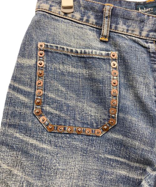 KOLOR（カラー）KOLOR (カラー) リベットブッシュフレアデニム インディゴ サイズ:2の古着・服飾アイテム