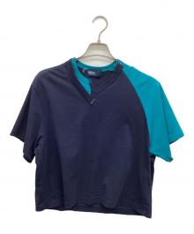 KOLOR（カラー）の古着「ドッキングTシャツ」｜ネイビー