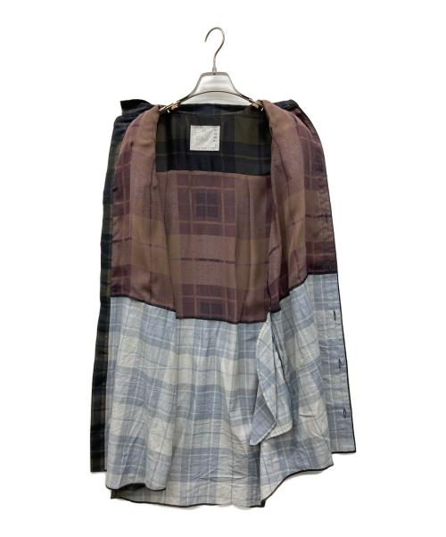 sacai（サカイ）sacai (サカイ) Plaid Print Dress カーキ サイズ:2の古着・服飾アイテム