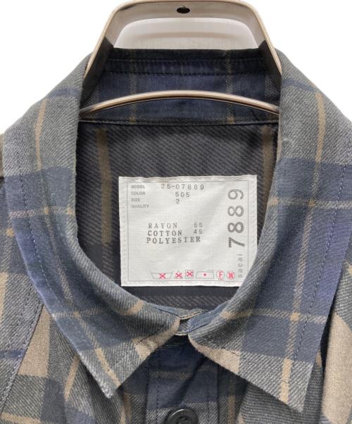 sacai（サカイ）sacai (サカイ) Plaid Print Dress カーキ サイズ:2の古着・服飾アイテム