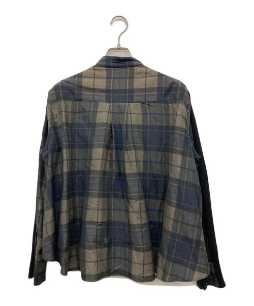 sacai（サカイ）sacai (サカイ) Plaid Print x Knit Cardigan マルチカラー サイズ:1の古着・服飾アイテム