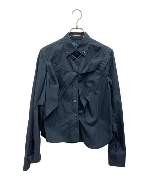 KOLOR（カラー）KOLOR (カラー) ドッキングシャツブラウス ネイビー サイズ:1の古着・服飾アイテム