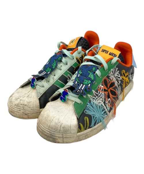adidas（アディダス）adidas (アディダス) SEAN WOTHERSPOON (ショーン・ワザーズプーン) Superstar Super Earth マルチカラー サイズ:UK8の古着・服飾アイテム