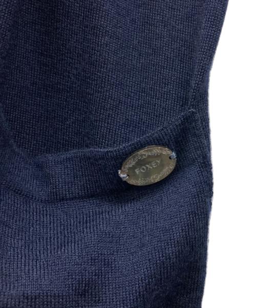 FOXEY（フォクシー）FOXEY (フォクシー) カシミヤシルクロングカーディガン ネイビー サイズ:なしの古着・服飾アイテム