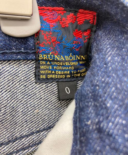 BRU NA BOINNE（ブルーナボイン）BRU NA BOINNE (ブルーナボイン) マーチデニムパンツ インディゴの古着・服飾アイテム