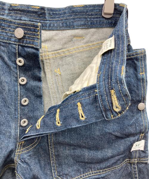 SASSAFRAS（ササフラス）SASSAFRAS (ササフラス) デニムハーフパンツ インディゴ サイズ:Ｓの古着・服飾アイテム