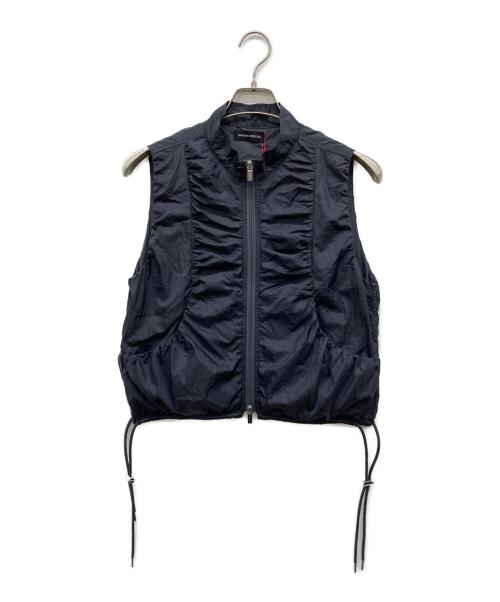 MAISON SPECIAL（メゾンスペシャル）MAISON SPECIAL (メゾンスペシャル) Airy Sheer Gathered Vest ネイビー サイズ:FREE 未使用品の古着・服飾アイテム
