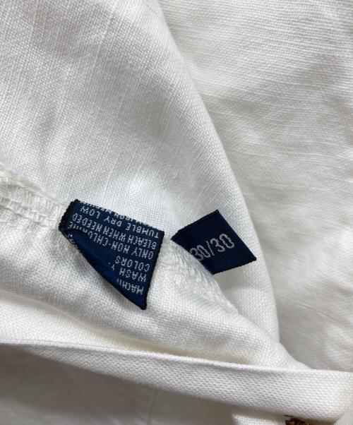POLO RALPH LAUREN（ポロ・ラルフローレン）POLO RALPH LAUREN (ポロ・ラルフローレン) コットンリネンパンツ ホワイト サイズ:30/30の古着・服飾アイテム