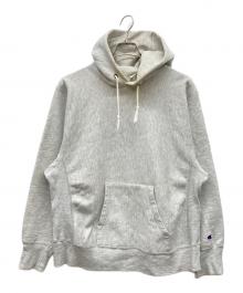 Champion（チャンピオン）の古着「80s リバースウィーブパーカー フロント目無し」｜グレー