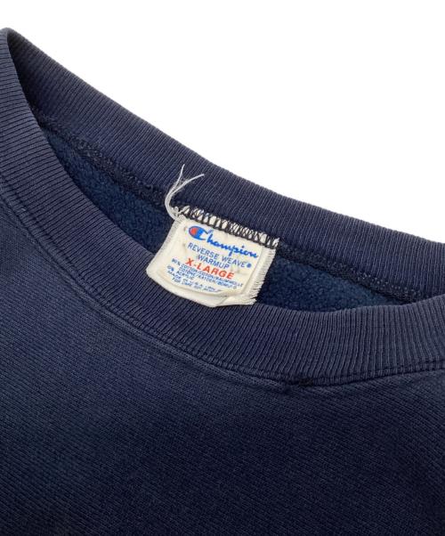 Champion（チャンピオン）Champion (チャンピオン) 80s 2段カプセルプリントリバースウィーブスウェット ネイビー サイズ:X-LARGEの古着・服飾アイテム