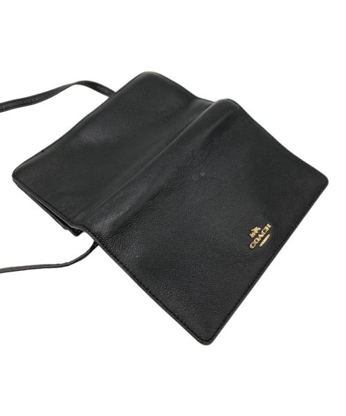 COACH（コーチ）COACH (コーチ) ショルダーウォレット ブラックの古着・服飾アイテム