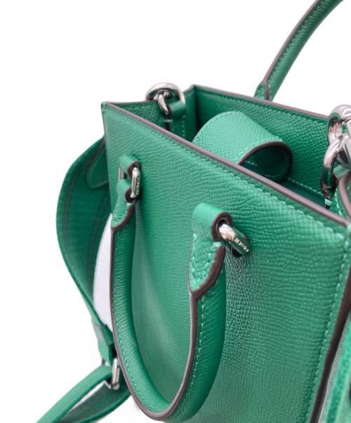 COACH（コーチ）COACH (コーチ) トート16・シグネチャーキャンバスインテリア グリーンの古着・服飾アイテム