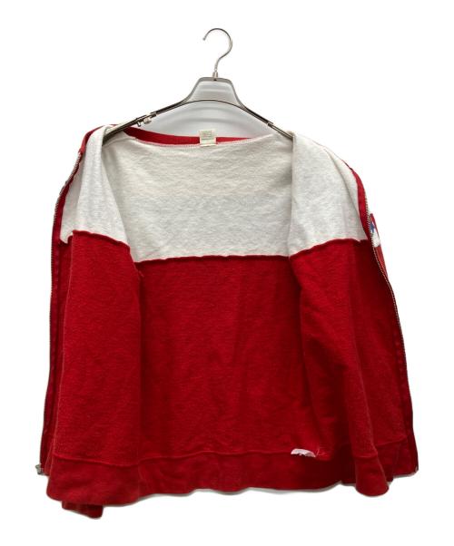 cheswick（チェスウィック）cheswick (チェスウィック) ダイアモンドヘッドフルジップスウェット レッド サイズ:LARGEの古着・服飾アイテム