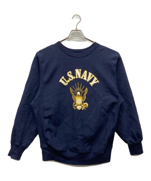 WAREHOUSE（ウエアハウス）WAREHOUSE (ウエアハウス) U.S.NAVY  SWEATSHIRT ネイビー サイズ:X-LARGEの古着・服飾アイテム