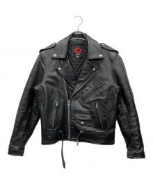 Axel（アクセル）の古着「ダブルライダースジャケット」｜ブラック