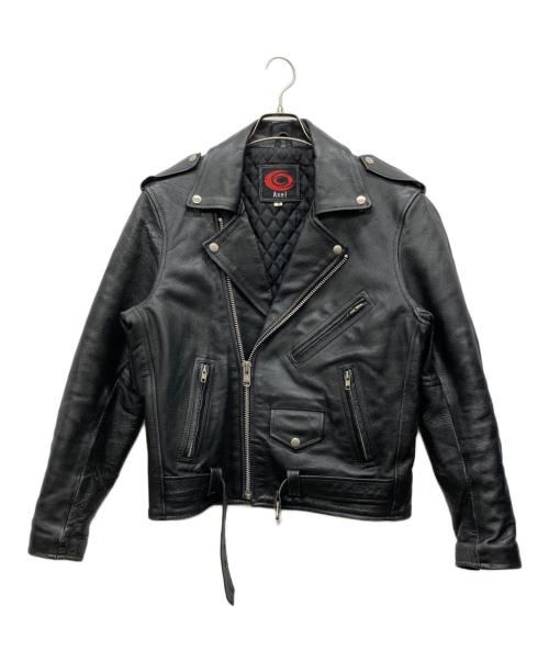 Axel（アクセル）Axel (アクセル) ダブルライダースジャケット ブラック サイズ:Sの古着・服飾アイテム