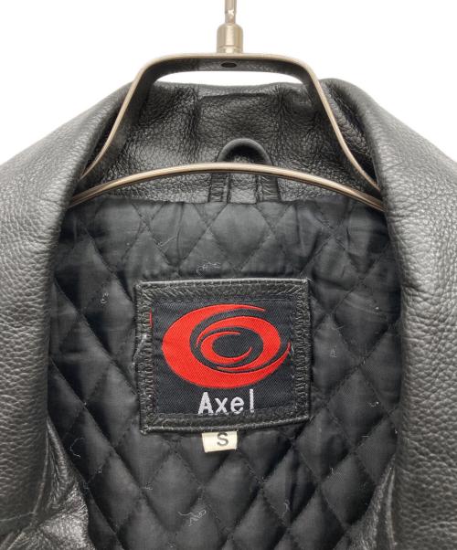 Axel（アクセル）Axel (アクセル) ダブルライダースジャケット ブラック サイズ:Sの古着・服飾アイテム
