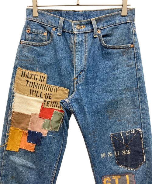 LEVI'S（リーバイス）LEVI'S (リーバイス) 90s パッチワークデニムパンツ インディゴ サイズ:W30×L36の古着・服飾アイテム