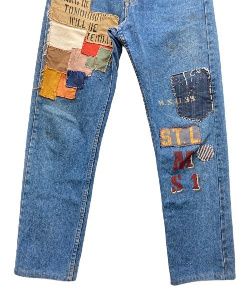 LEVI'S（リーバイス）LEVI'S (リーバイス) 90s パッチワークデニムパンツ インディゴ サイズ:W30×L36の古着・服飾アイテム