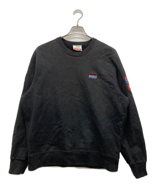 SUPREME（シュプリーム）Supreme (シュプリーム) HONDA (ホンダ) FOX RACING (フォックスレーシング) トリプルコラボスウェット HRC ブラック サイズ:LARGEの古着・服飾アイテム