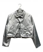 HeRIN.CYEヘリンドットサイ）の古着「Fake leather jacket」｜シルバー