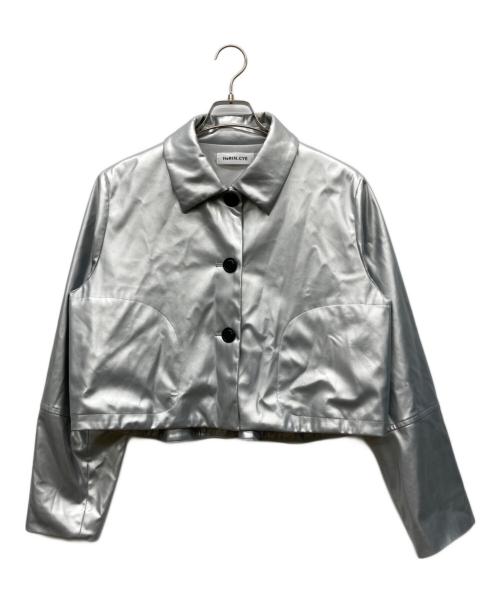 HeRIN.CYE（ヘリンドットサイ）HeRIN.CYE (ヘリンドットサイ) Fake leather jacket シルバー サイズ:FREEの古着・服飾アイテム