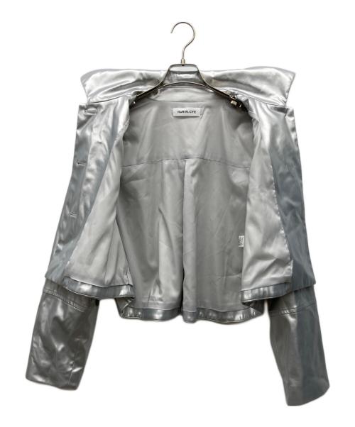 HeRIN.CYE（ヘリンドットサイ）HeRIN.CYE (ヘリンドットサイ) Fake leather jacket シルバー サイズ:FREEの古着・服飾アイテム