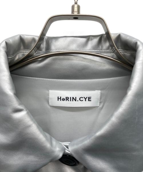 HeRIN.CYE（ヘリンドットサイ）HeRIN.CYE (ヘリンドットサイ) Fake leather jacket シルバー サイズ:FREEの古着・服飾アイテム
