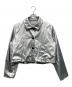 HeRIN.CYE（ヘリンドットサイ）の古着「Fake leather jacket」｜シルバー