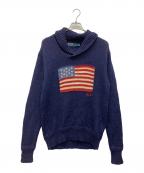 POLO RALPH LAURENポロ・ラルフローレン）の古着「星条旗ニット」｜ネイビー