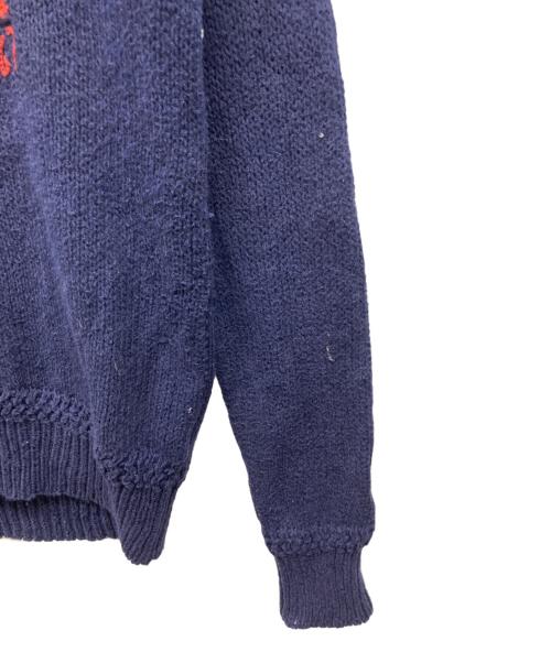 POLO RALPH LAUREN（ポロ・ラルフローレン）POLO RALPH LAUREN (ポロ・ラルフローレン) 星条旗ニット ネイビー サイズ:M 175/96Aの古着・服飾アイテム