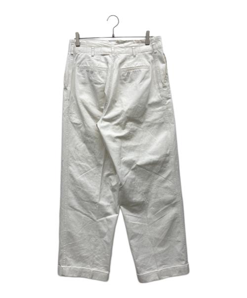 COMME des GARCONS HOMME PLUS（コムデギャルソンオムプリュス）COMME des GARCONS HOMME PLUS (コムデギャルソンオムプリュス) スラックス ホワイト サイズ:Lの古着・服飾アイテム
